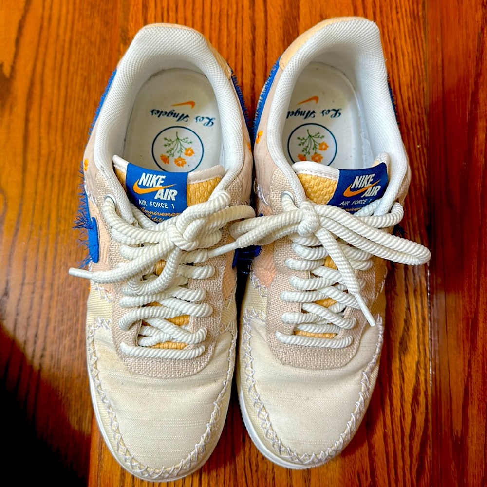 Nike Air Force 1 '07 Premium Los Angeles embroidered canvas sneakers